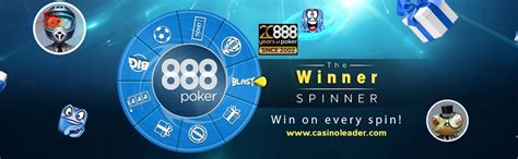 888 Poker Daily Prizes & Rewards with Winner Spinner Wheel.